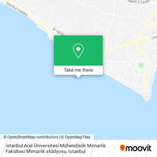 istanbul Arel Üniversitesi Mühendislik Mimarlık Fakültesi Mimarlık stüdyosu map