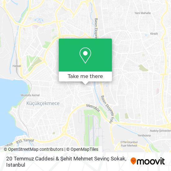 20 Temmuz Caddesi & Şehit Mehmet Sevinç Sokak map