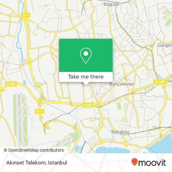 Akınset Telekom map