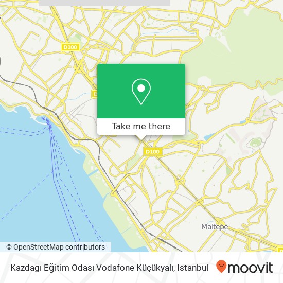 Kazdagı Eğitim Odası Vodafone Küçükyalı map