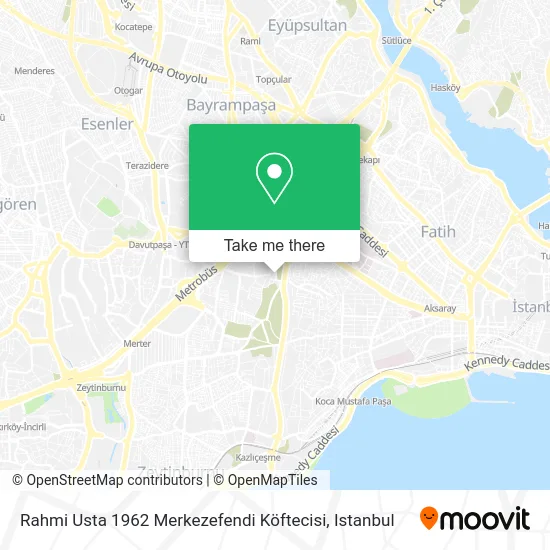 Rahmi Usta 1962 Merkezefendi Köftecisi map