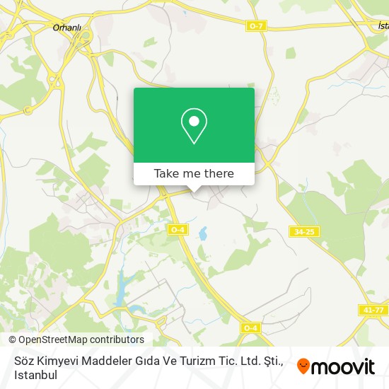 Söz Kimyevi Maddeler Gıda Ve Turizm Tic. Ltd. Şti. map