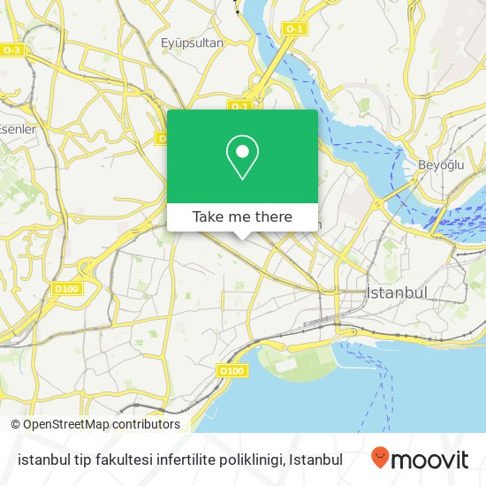 istanbul tip fakultesi infertilite poliklinigi map