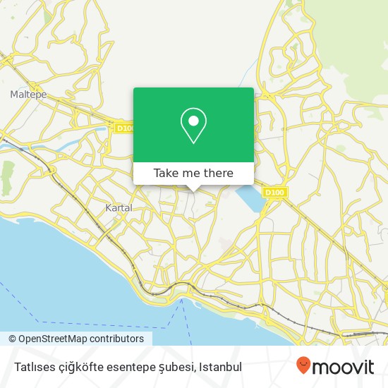 Tatlıses çiğköfte esentepe şubesi map