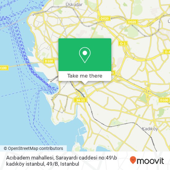 Acıbadem mahallesi, Sarayardı caddesi no:49\b kadıköy istanbul, 49 / B map