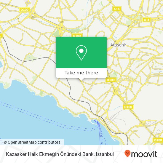 Kazasker Halk Ekmeğin Önündeki Bank map