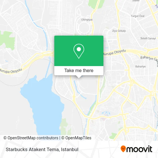 Starbucks Atakent Tema map