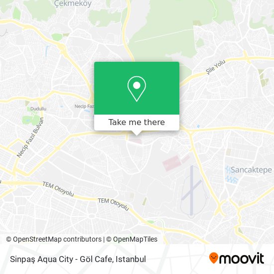 Sinpaş Aqua City - Göl Cafe map