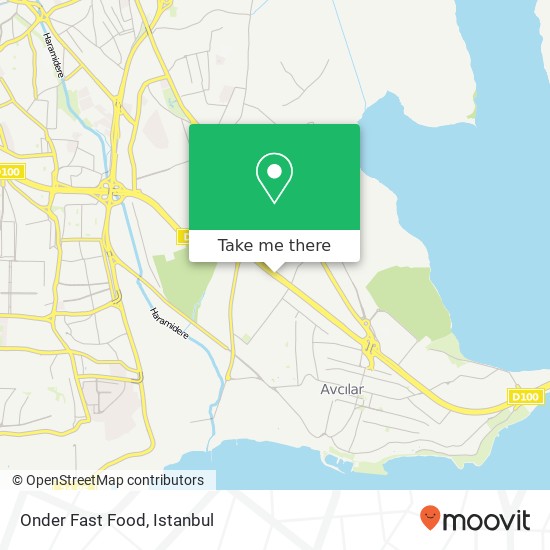 Onder Fast Food map