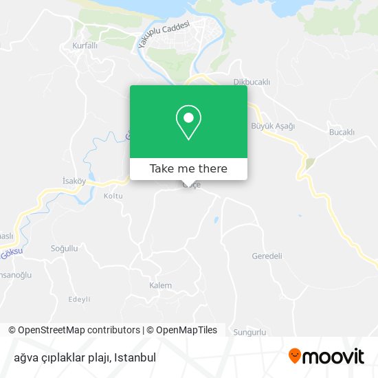 ağva çıplaklar plajı map