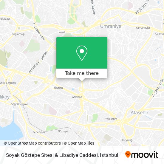 Soyak Göztepe Sitesi & Libadiye Caddesi map