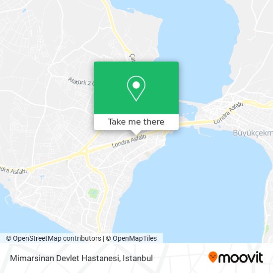 how to get to mimarsinan devlet hastanesi in buyukcekmece by bus or cable car