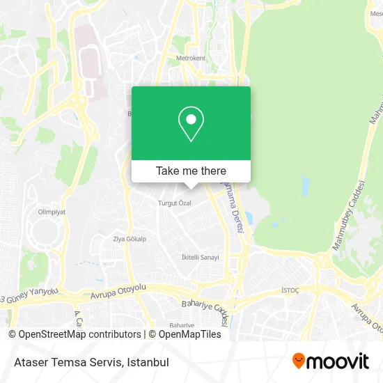 Ataser Temsa Servis map