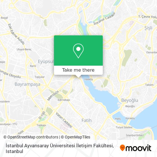 İstanbul Ayvansaray Üniversitesi İletişim Fakültesi map