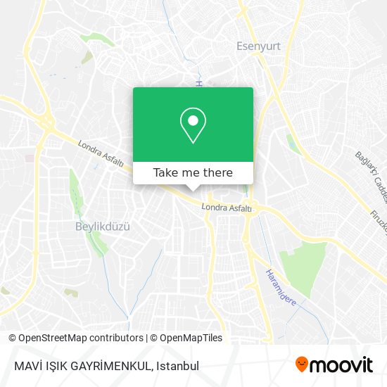 MAVİ IŞIK GAYRİMENKUL map