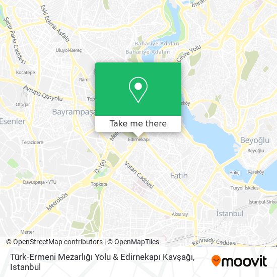 Türk-Ermeni Mezarlığı Yolu & Edirnekapı Kavşağı map