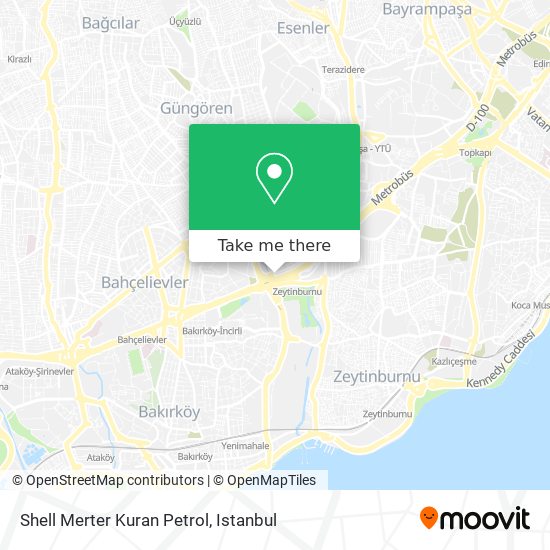 Shell Merter Kuran Petrol map