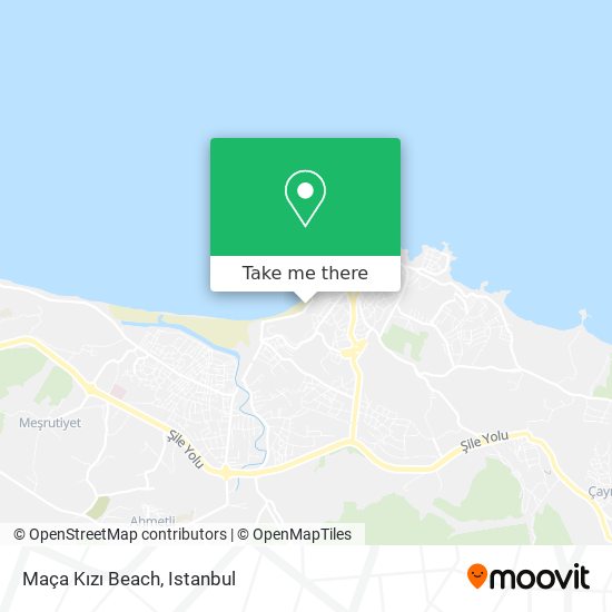 Maça Kızı Beach map