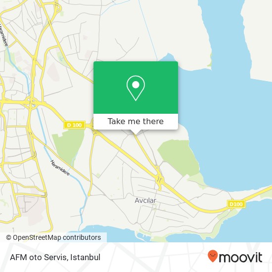 AFM oto Servis map