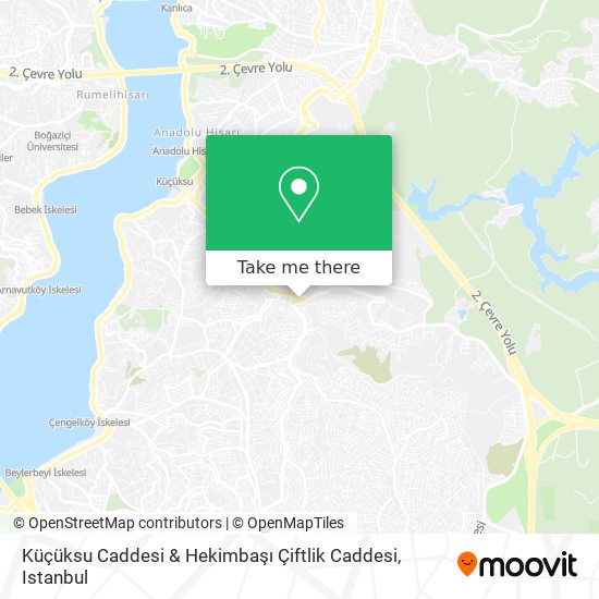 Küçüksu Caddesi & Hekimbaşı Çiftlik Caddesi map