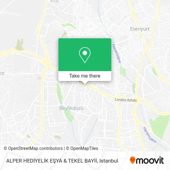 ALPER HEDİYELİK EŞYA & TEKEL BAYİİ map
