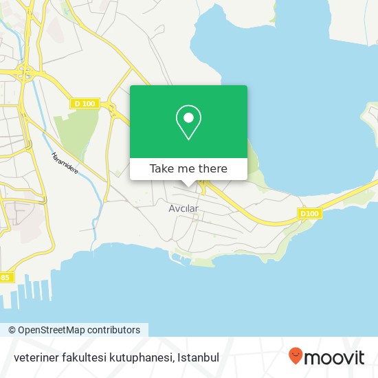 veteriner fakultesi kutuphanesi map