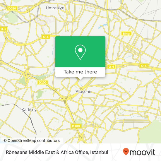 Rönesans Middle East & Africa Office map