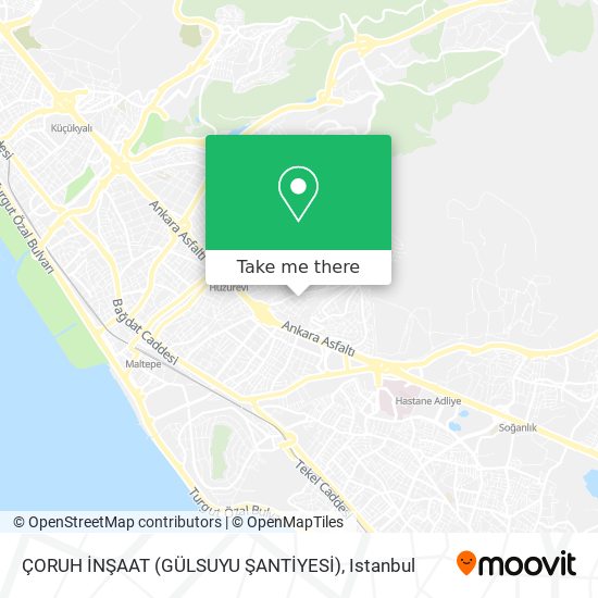 ÇORUH İNŞAAT (GÜLSUYU ŞANTİYESİ) map
