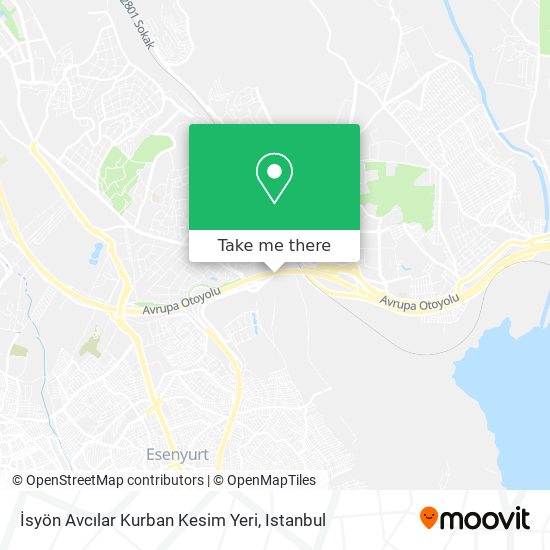 İsyön Avcılar Kurban Kesim Yeri map