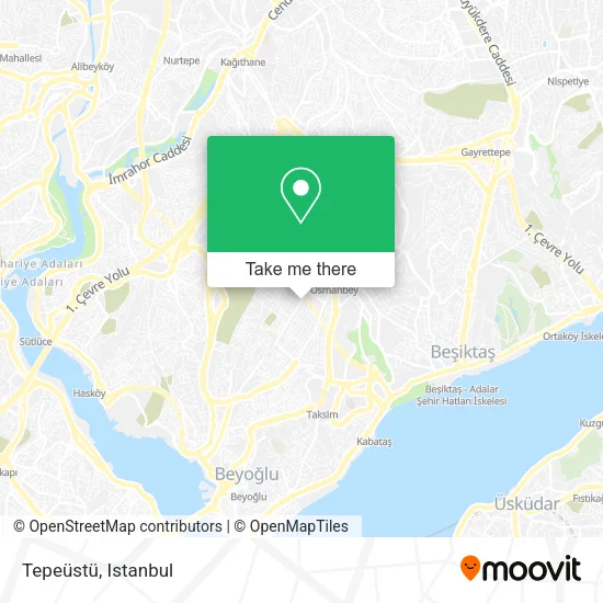 Tepeüstü map