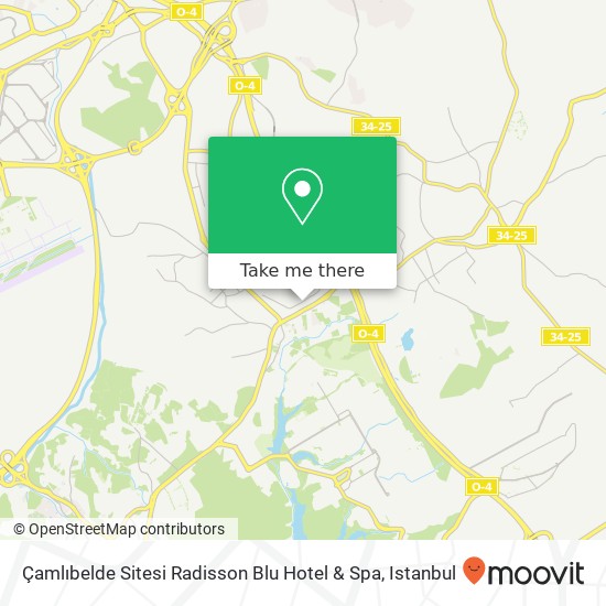 Çamlıbelde Sitesi Radisson Blu Hotel & Spa map