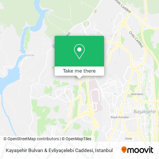 Kayaşehir Bulvarı & Evliyaçelebi Caddesi map