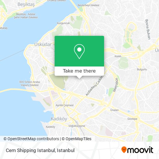 Cem Shipping Istanbul map