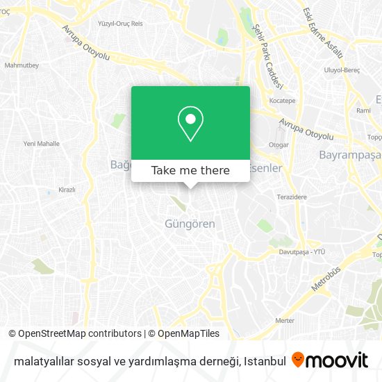 malatyalılar sosyal ve yardımlaşma derneği map