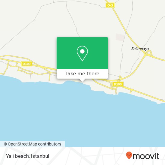 Yali beach map