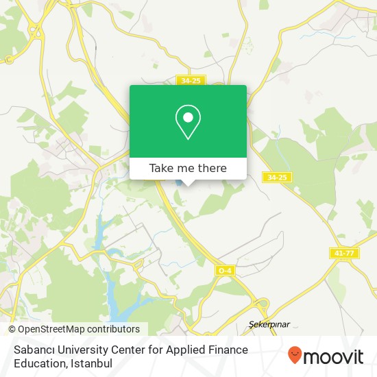 Sabancı University Center for Applied Finance Education map