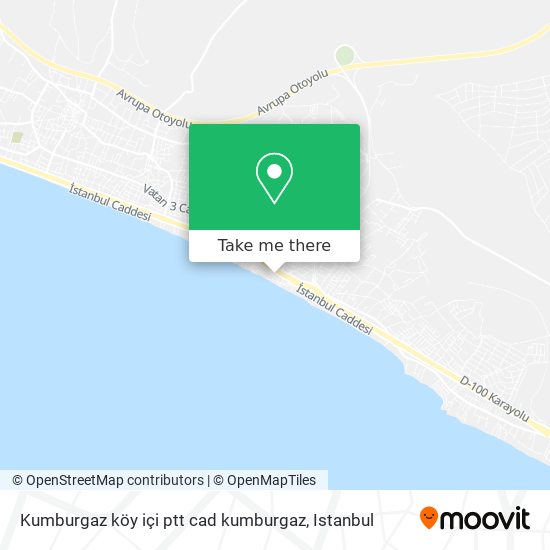 Kumburgaz köy içi ptt cad kumburgaz map
