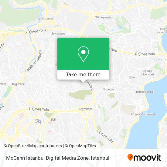 McCann Istanbul Digital Media Zone map