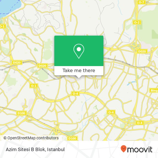 Azim Sitesi B Blok map