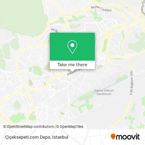 Çiçeksepeti.com Depo map