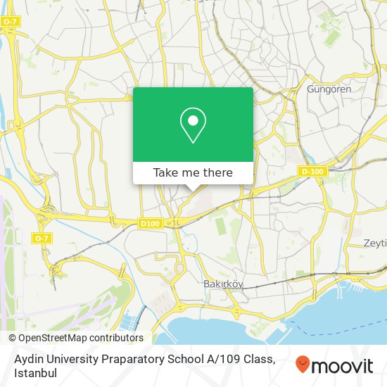 Aydin University Praparatory School A / 109 Class map