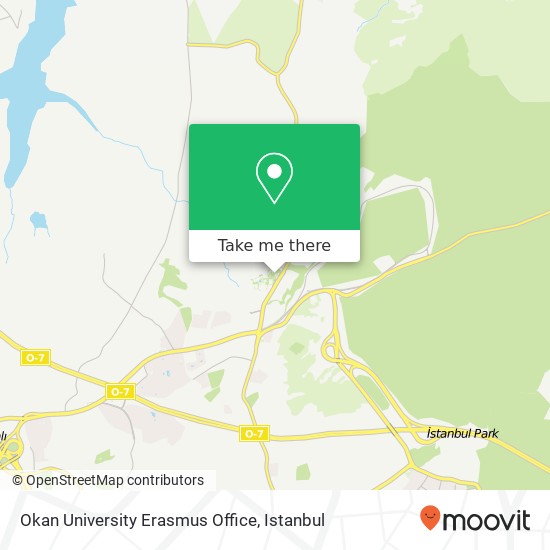 Okan University Erasmus Office map