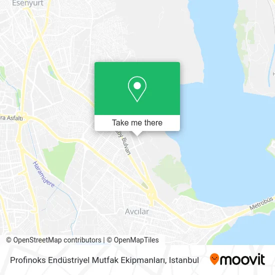 Profinoks Endüstriyel Mutfak Ekipmanları map