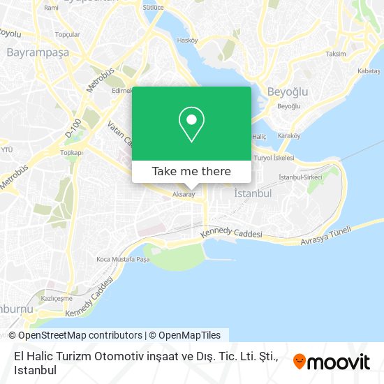 El Halic Turizm Otomotiv inşaat ve Dış. Tic. Lti. Şti. map