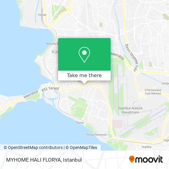 MYHOME HALI FLORYA map