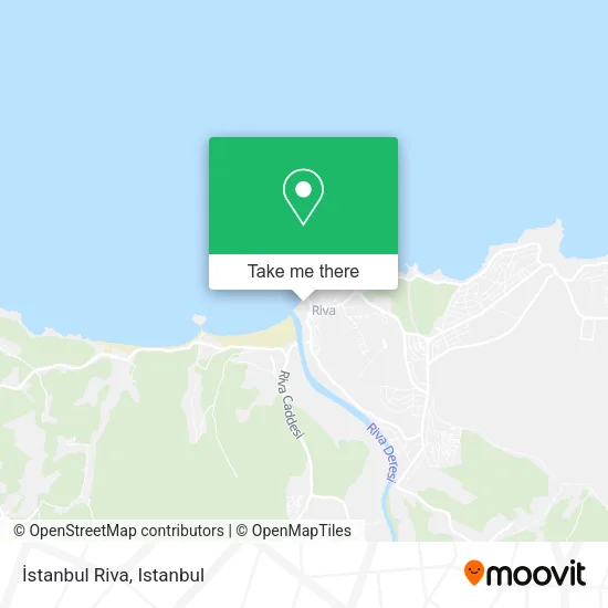 İstanbul Riva map