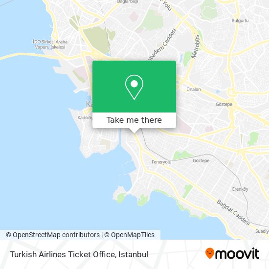 Turkish Airlines Ticket Office map