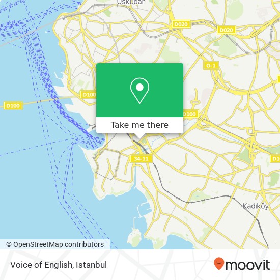 Voice of English map