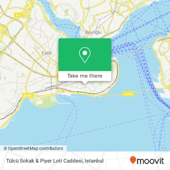 Tülcü Sokak & Piyer Loti Caddesi map