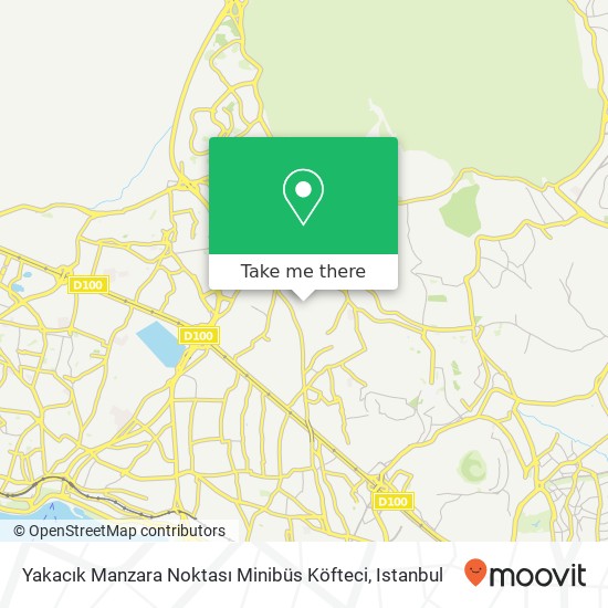 Yakacık Manzara Noktası Minibüs Köfteci map